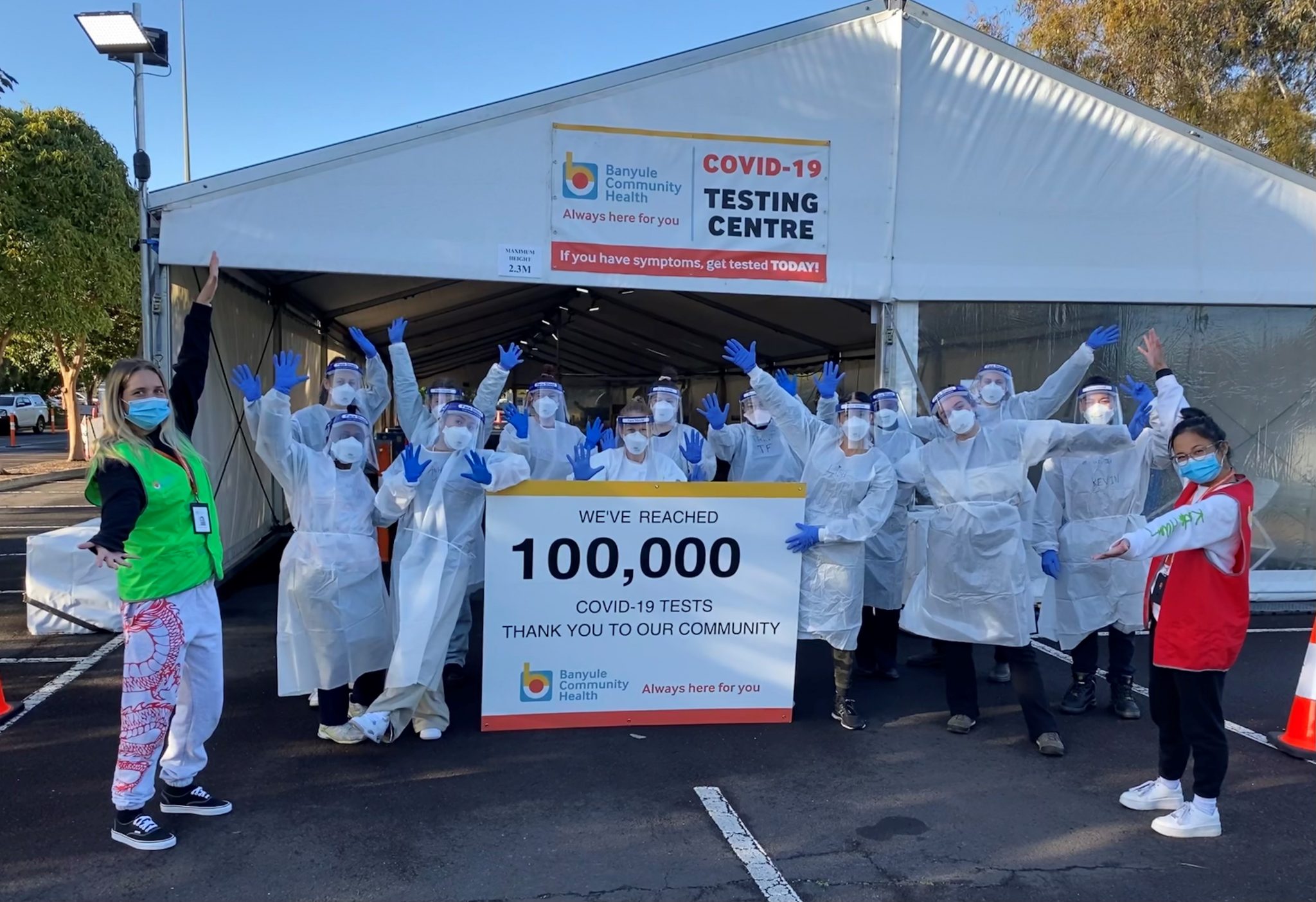 100,000+ COVID19 tests administered by our DriveThru Testing Site